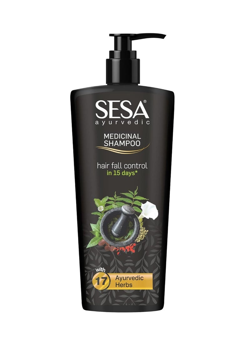 Sesa Ayurvedic Medicinal Shampoo Hair Fall Control in 15 days Bhringraj 16 Herbs NO Parabens 500 ml