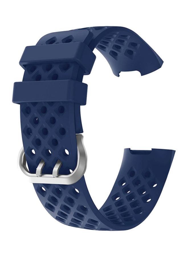 Replacement Strap Band For Fitbit Charge 3 Navy