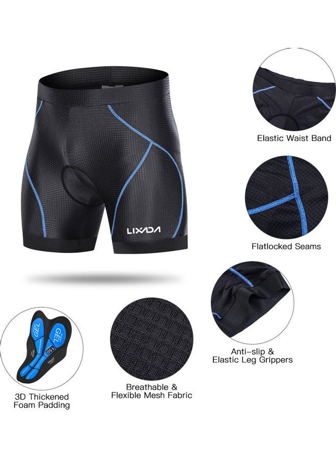 Men 3D Padded Leg Grips Bicycle Shorts M