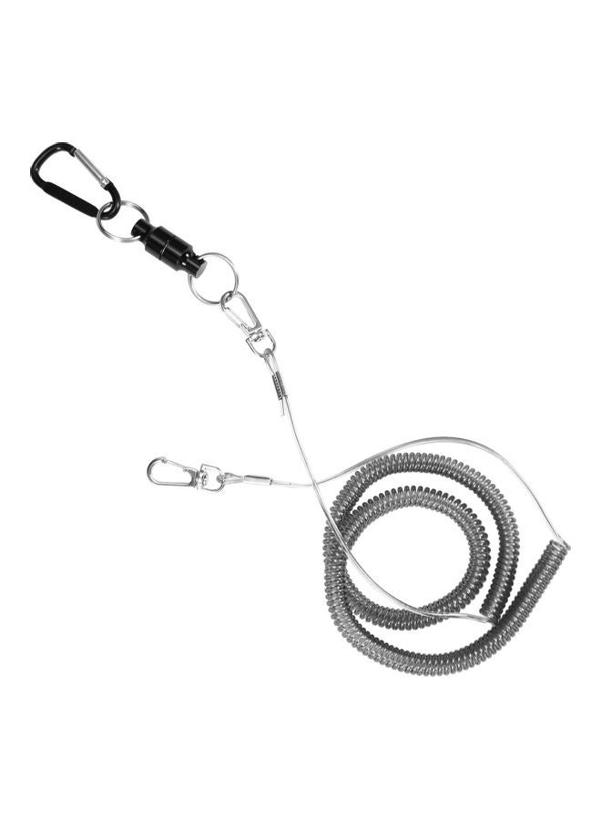 2-Piece Magnetic Net Release Holder With Coiled Lanyard