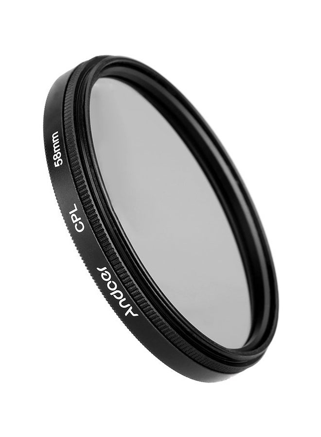 Circular Polarized Lens Filter 5.8cm Black/Clear