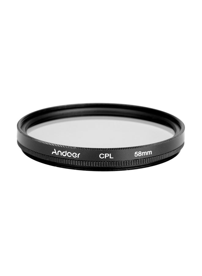 Circular Polarized Lens Filter 5.8cm Black/Clear