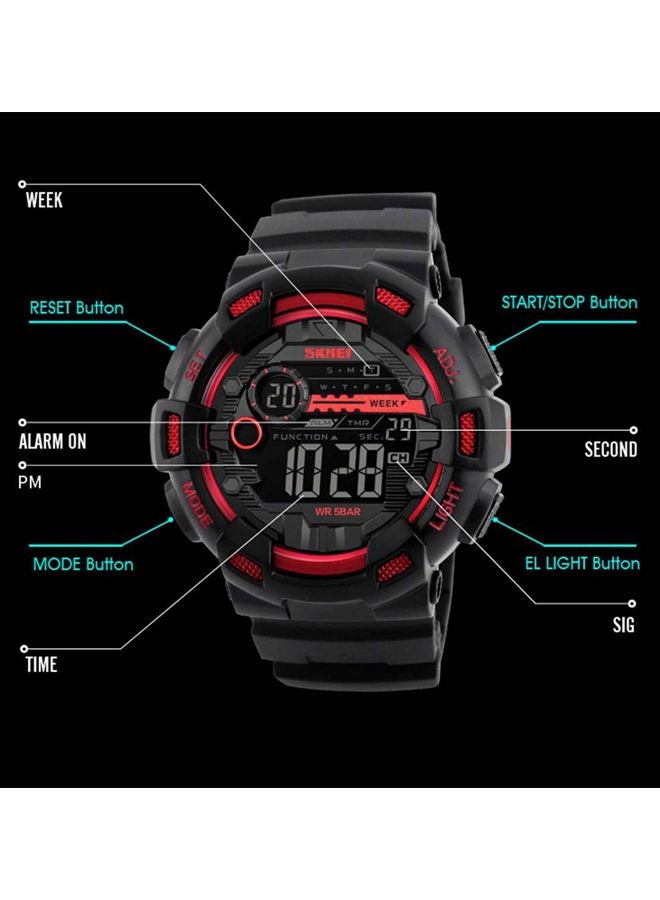 unisex Water Resistant Digital Watch J3811R-KM