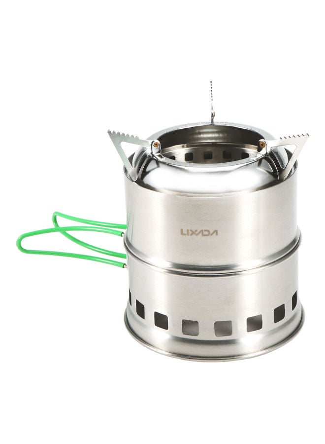 Folding Stainless Steel Camping Stove 14.40 x 9.00 x 14.00cm