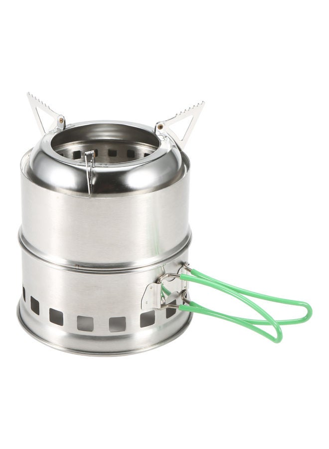 Folding Stainless Steel Camping Stove 14.40 x 9.00 x 14.00cm