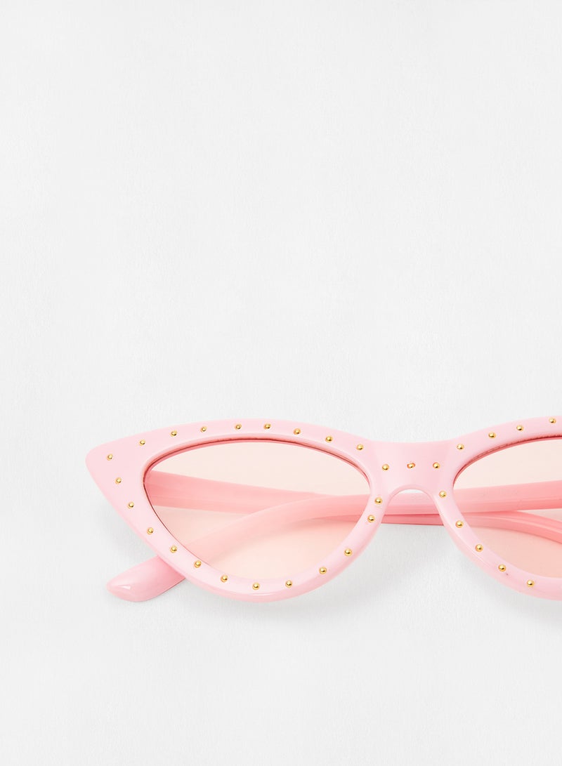 Girls' Diamante Cat Eye Sunglasses