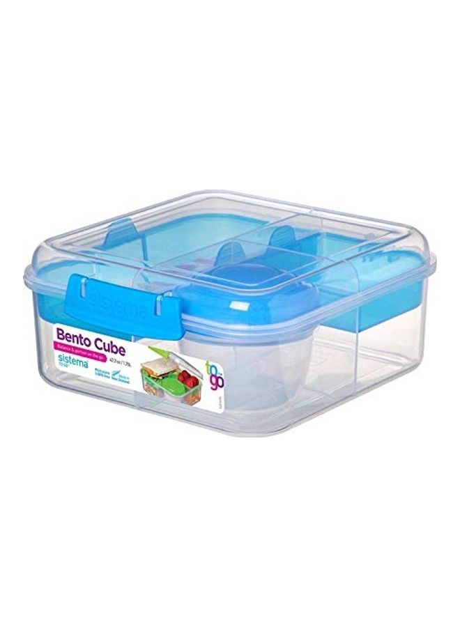 Food Storage Container Blue/Clear 8x10x1inch