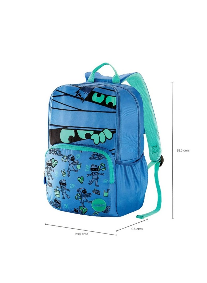 American Tourister Diddle 2.0 Mummy Blue Backpack for 4 to 6 Years Kids Ergonomically Designed
