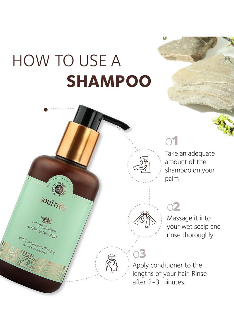 SoulTree Licorice Hair Repair Shampoo with Strengthening Bhringraj 250ml
