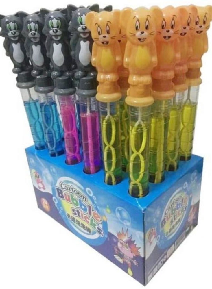 24-Piece Tom and Jerry Bubble Stick