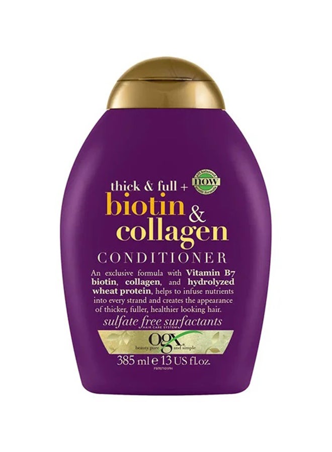 Conditioner, Thick And FullAnd Biotin And Collagen 385Ml