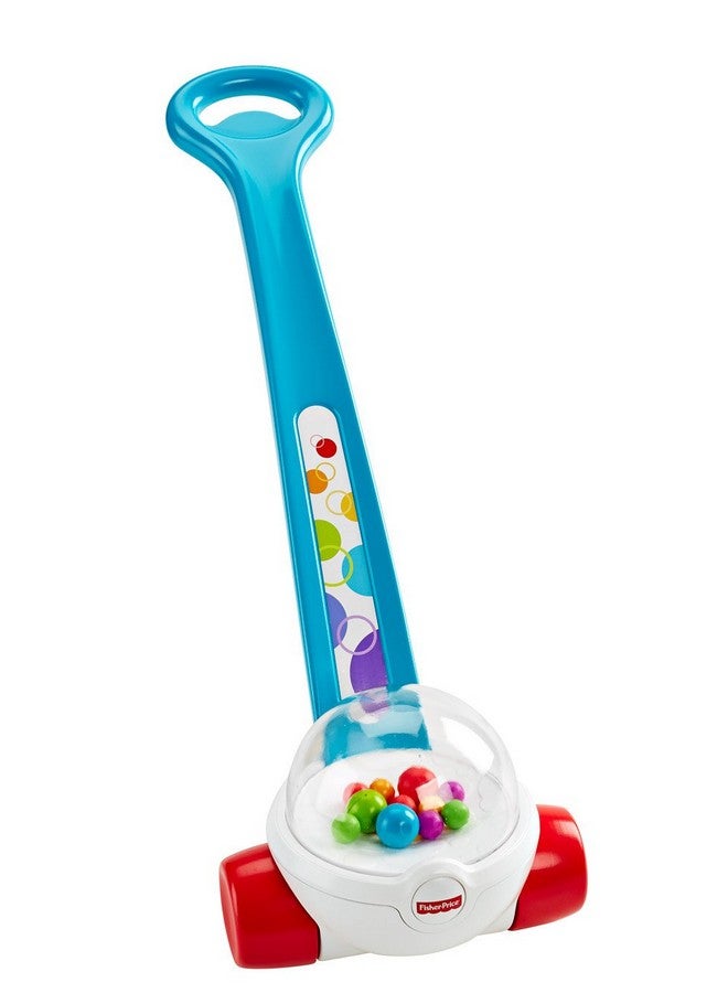 Corn Popper Baby Toy Blue Toddler Push Toy With Ballpopping Action For 1 Year Old And Up