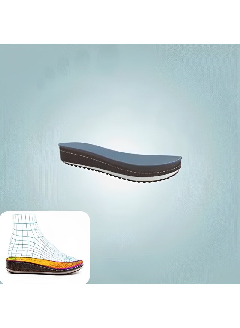 Women's Mules Sandals Slip on Casual Shoes Comfortable Closed Toe Dressy Wedge Mule Breathable Wedge Sandals Summer Sandals for Walking