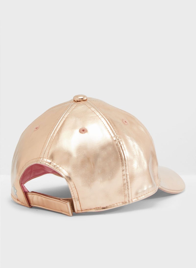 Kids Baseball Cap Rose Gold