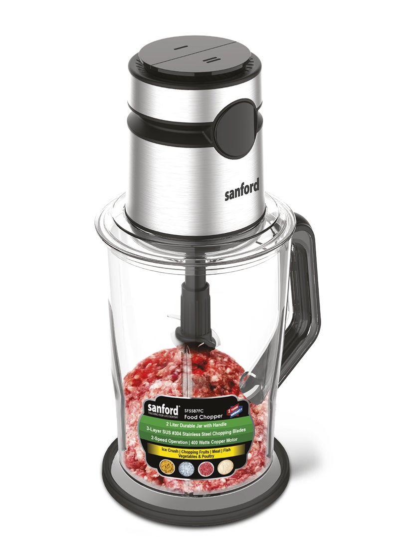 FOOD CHOPPER 2 L 400 W SF5587FC BS Grey