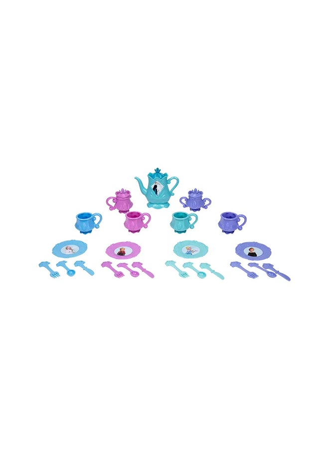 Frozen 2 Franchise 26-Piece Dinner Set 34cm – Pretend Play Kitchen Toy for Kids 34.00cm