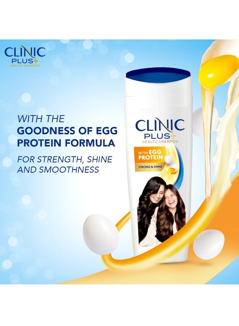 Clinic Plus Strength Shine Shampoo 650ml with Egg Protein All Hair Types