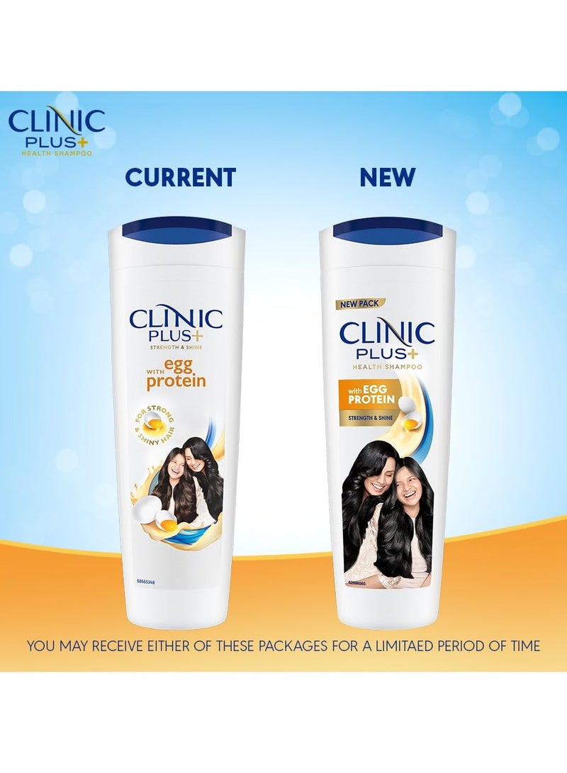 Clinic Plus Strength Shine Shampoo 650ml with Egg Protein All Hair Types