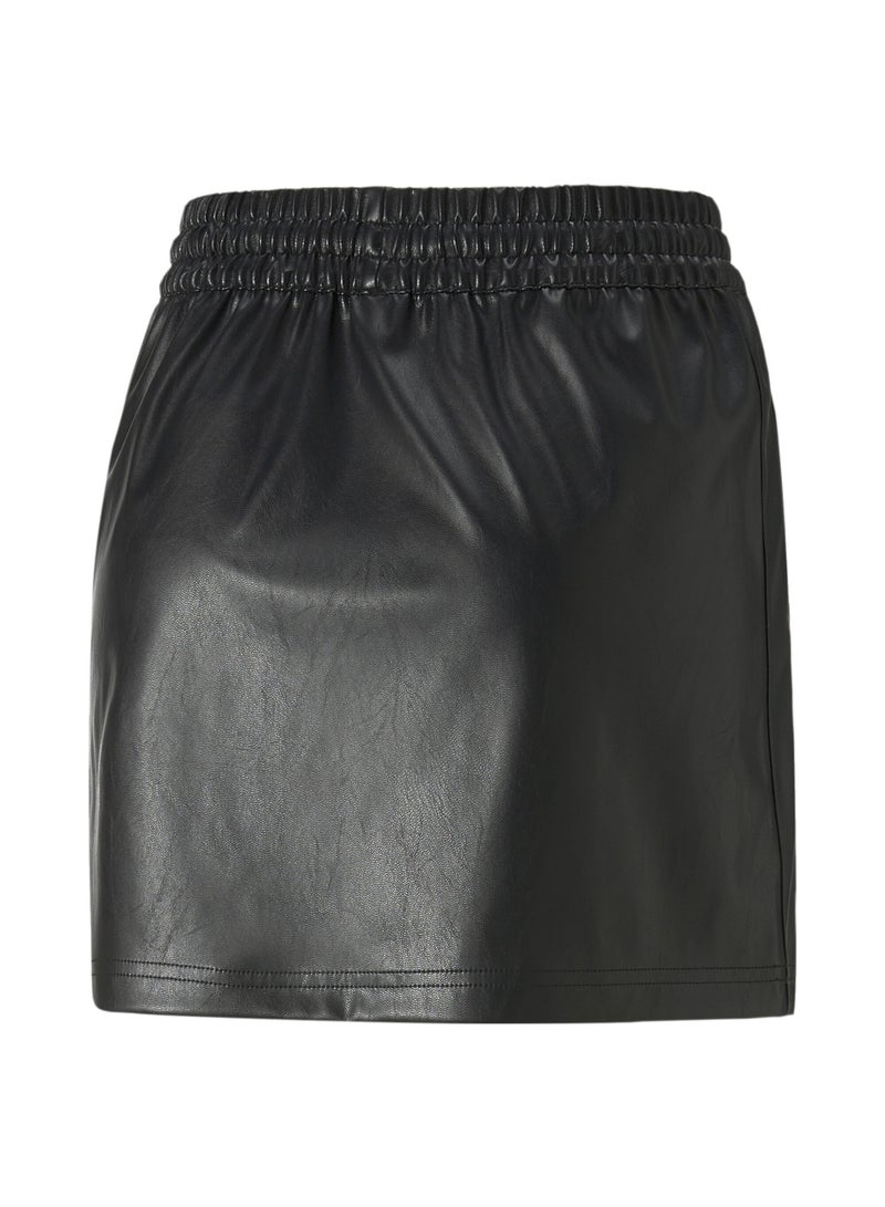 T7 Womens Synthetic Mini Skirt