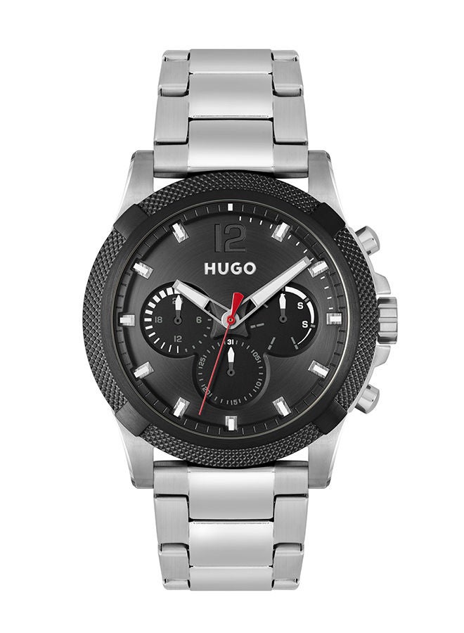 Men's Analog Round Stainless Steel Wrist Watch 1530295 - 46 mm