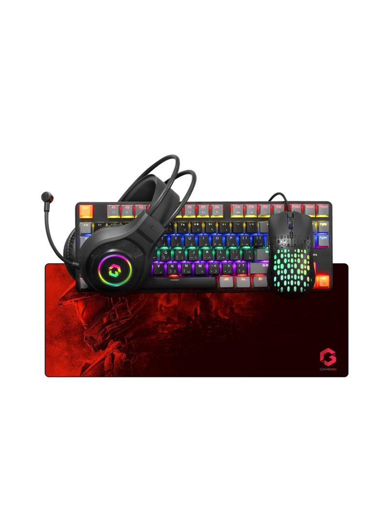 VIPER X All-In-One Gaming Bundle (Mechanical Keyboard, Headset, Mouse & Mousepad) BLACK