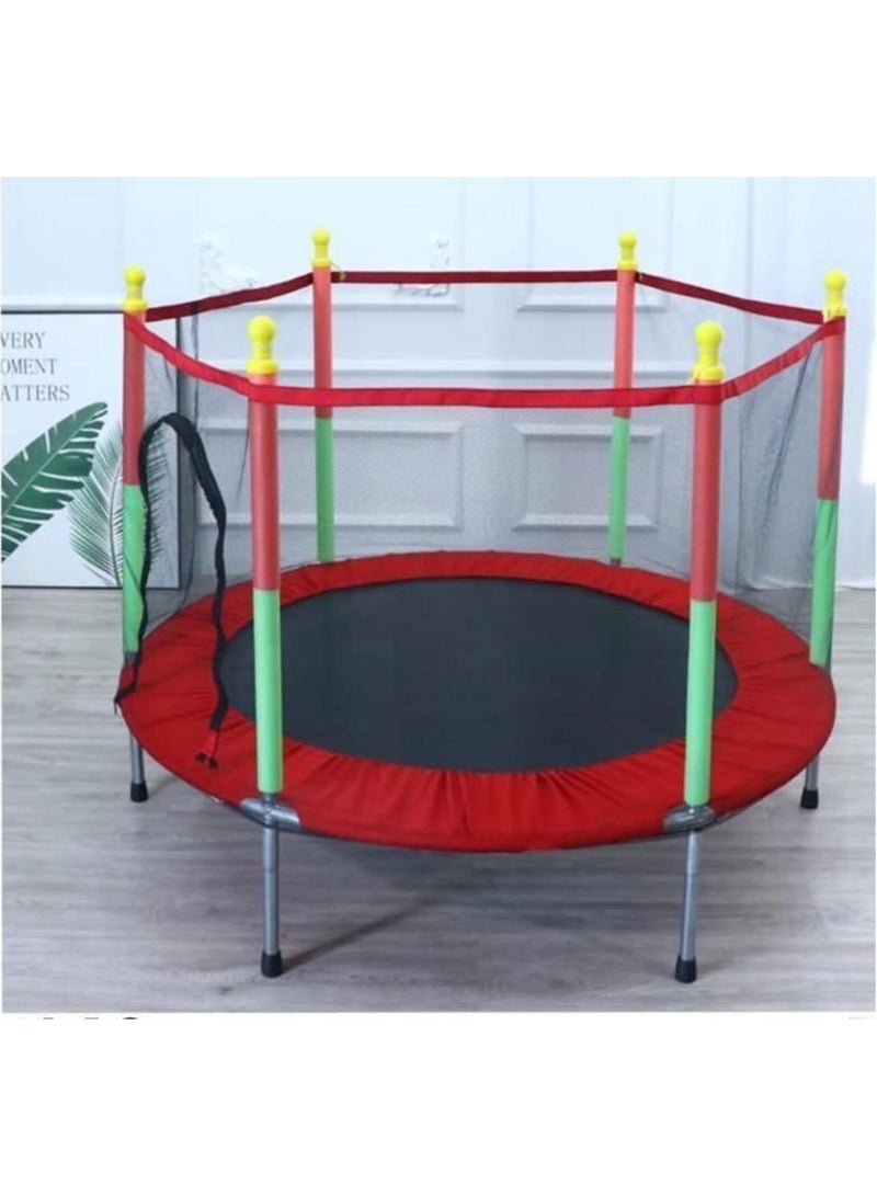 Outdoor Sports Adult Children Bounce  Trampoline with Enclosure Net, Outdoor Garden Jumping Mat, and Spring Cover Padding Outdoor Indoor Mini Trampolines for Kids Load 200KG