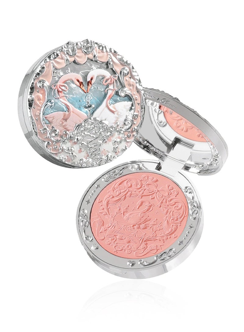 Swan Ballet Embossed Blush, Flocked Mist Embossed Cheek, Inflated Color, Matte, Classic Makeup - 5g (05 Dreamy Season)