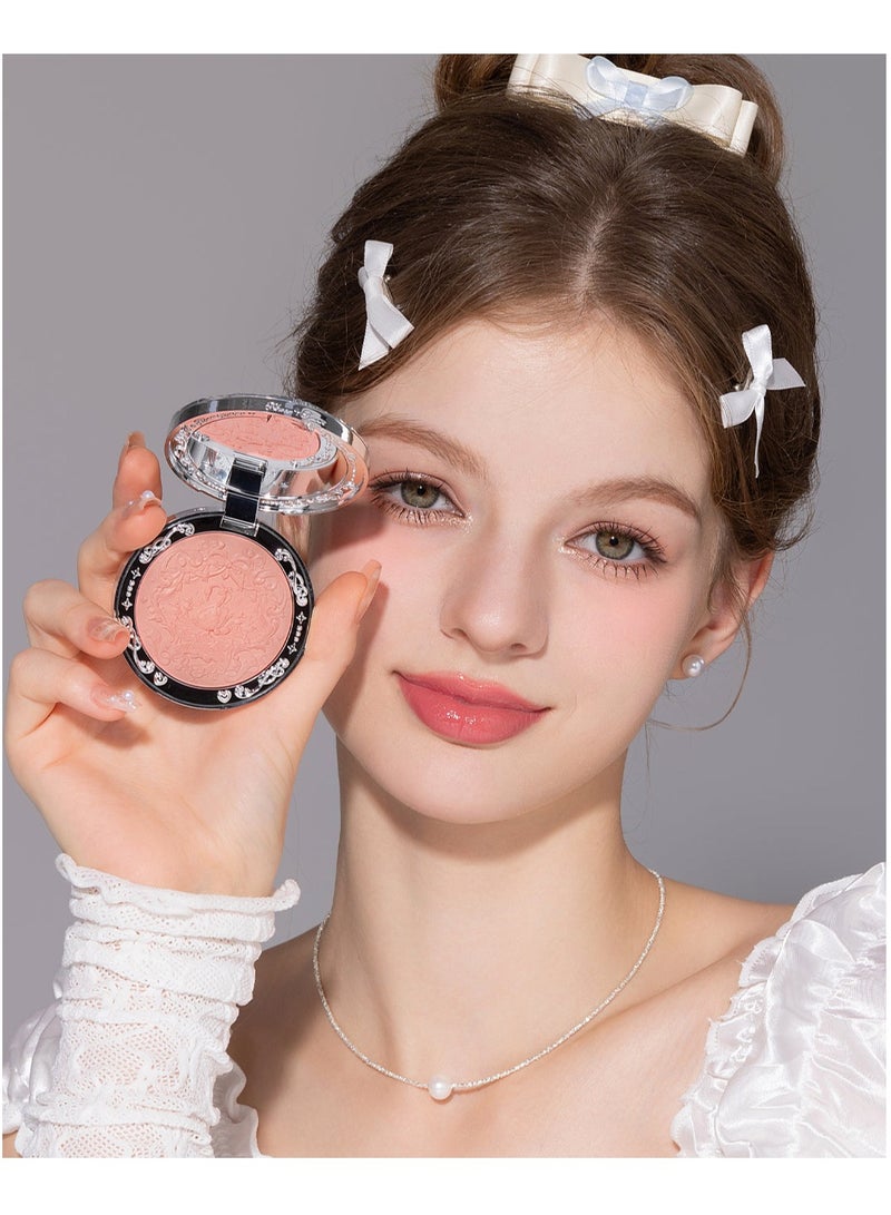 Swan Ballet Embossed Blush, Flocked Mist Embossed Cheek, Inflated Color, Matte, Classic Makeup - 5g (05 Dreamy Season)