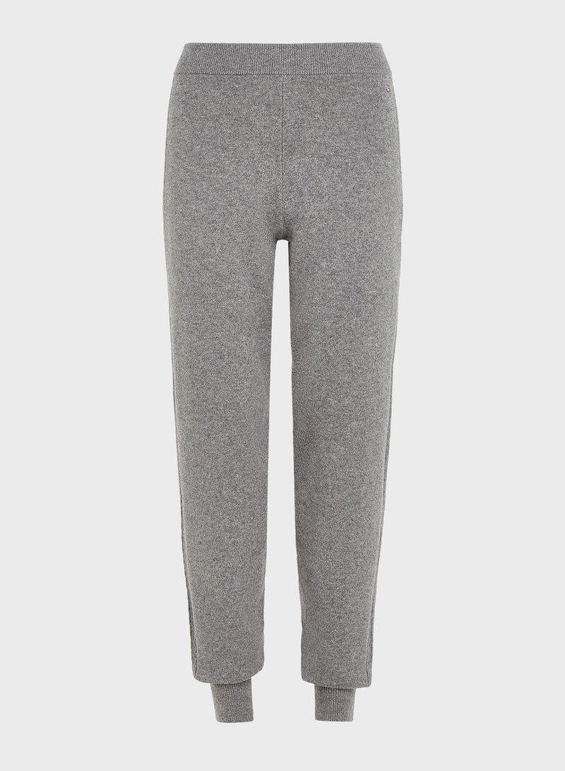 High Waist Knitted Sweatpants