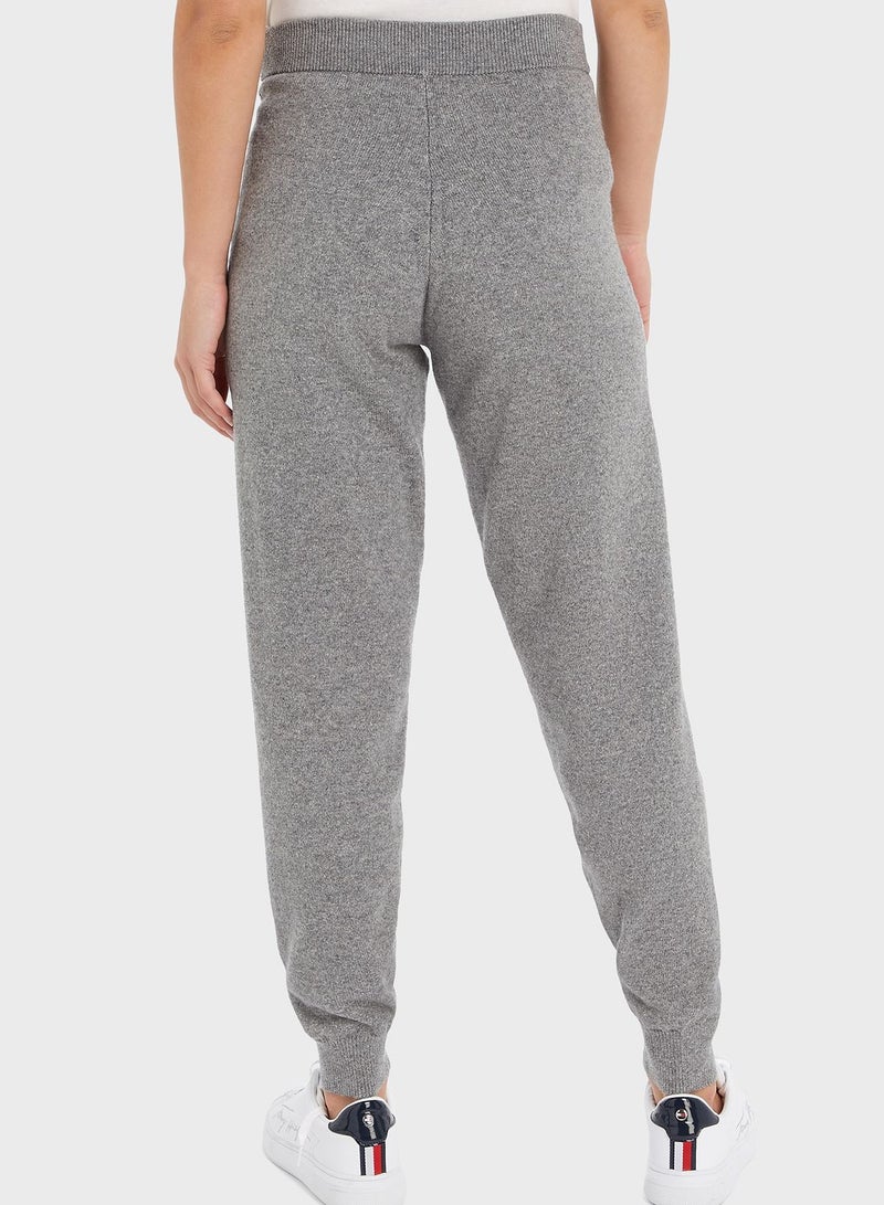 High Waist Knitted Sweatpants