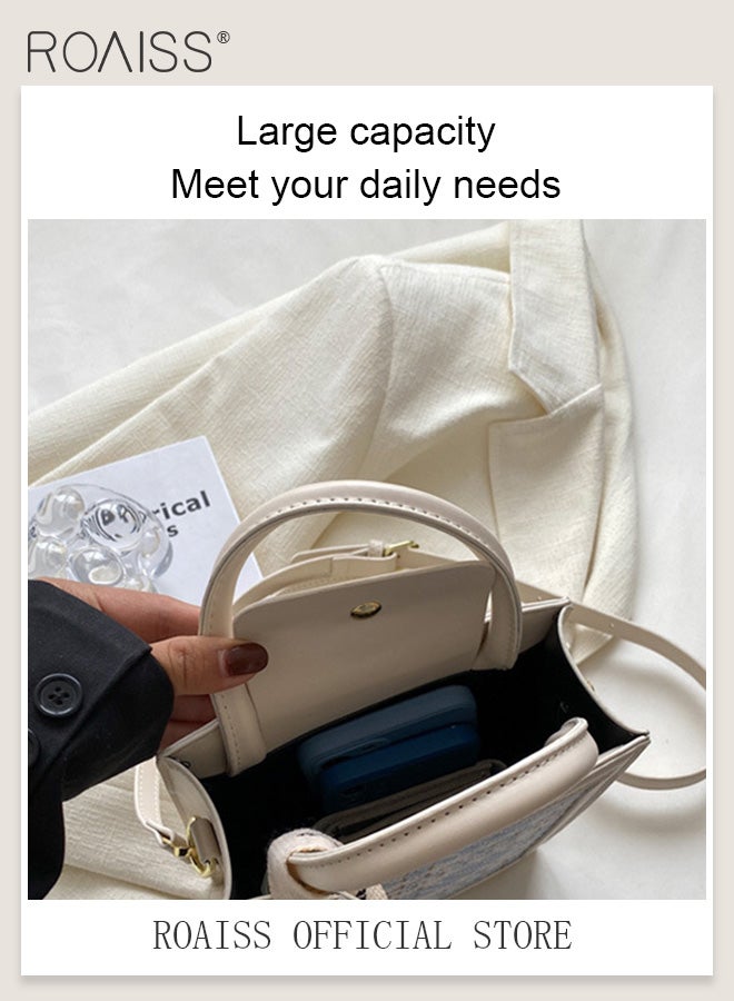 Women Stylish Crossbody Bag with Top Handle, Mini Shoulder Bag with Adjustable Strap, Elegant Chic Handbag for Ladies, Ideal for Dating, Shopping and Everyday Use