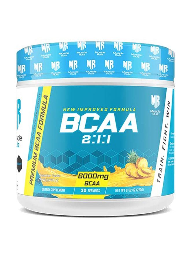 Muscle Rulz BCAA+B6-6000mg BCAA - 30 Servings (Pineapple)