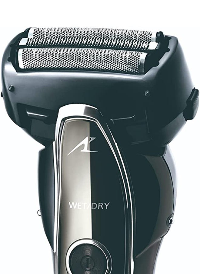 3-Blade 13,000cpm Wet/Dry Shaver, Linear motor Black