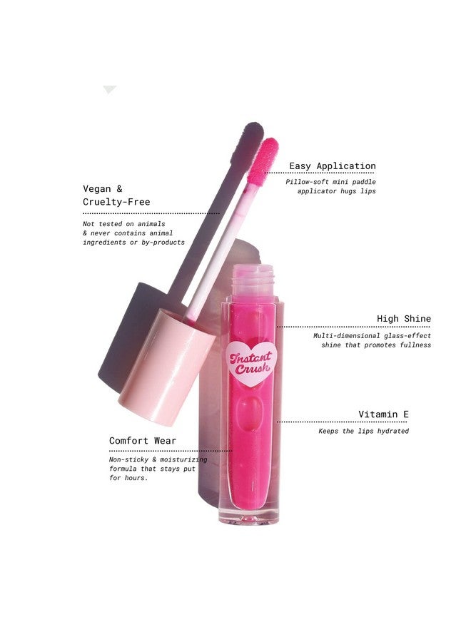 Instant Crush Lip Gloss ; Vegan & Cruelty Free Long Lasting High Shine Non Sticky ; 3Ml (Dirty Pop)