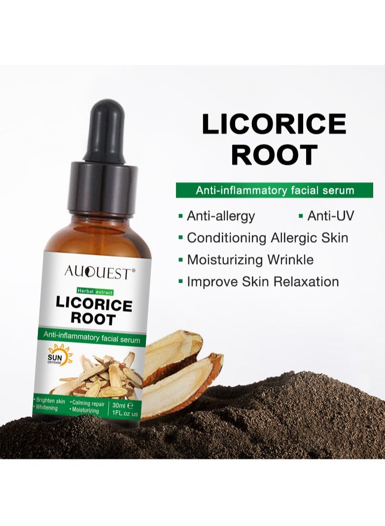 AUQUEST licorice essence fades acne marks and blackheads and brightens skin, hydrating and moisturizing essence