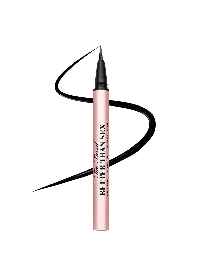 Too Faced Better Than S** Easy Glide Waterproof Liquid Eyeliner Black