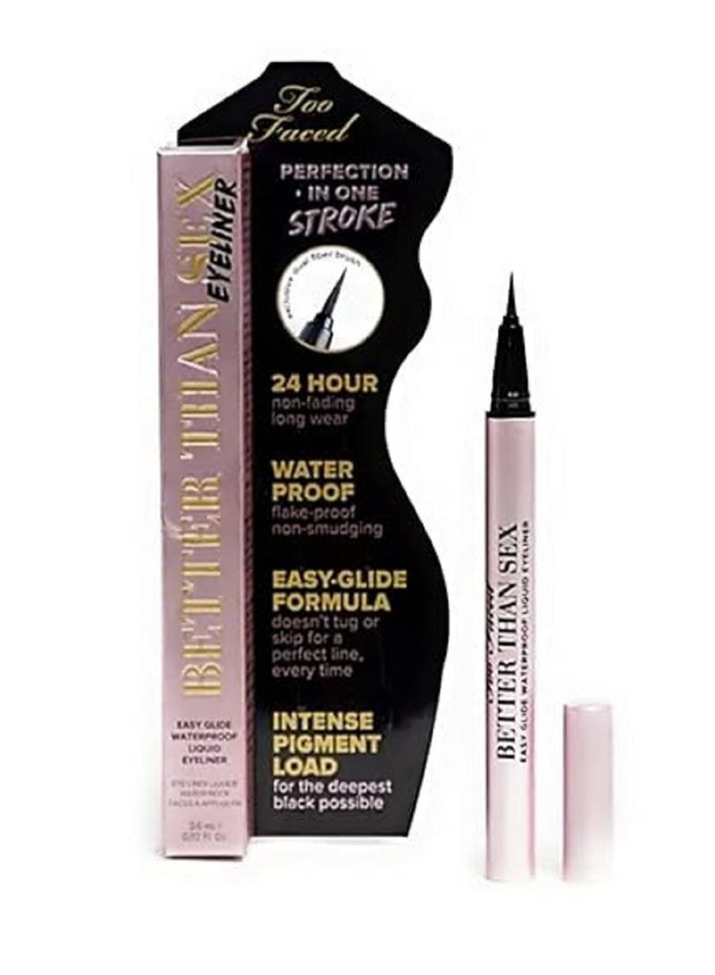 Too Faced Better Than S** Easy Glide Waterproof Liquid Eyeliner Black