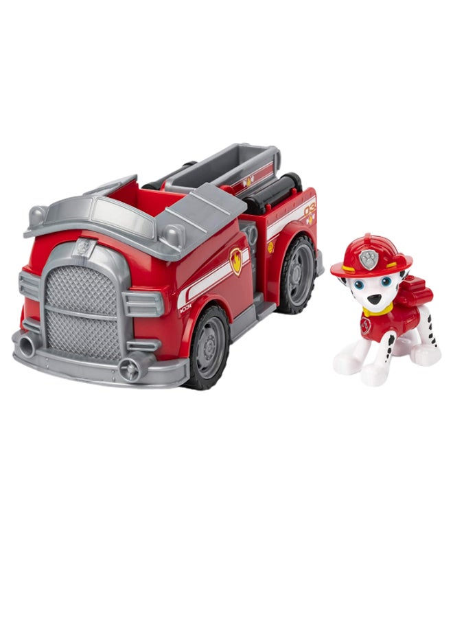 Paw Patrol Marshall Figure With Fire Engine Vehicle Playset