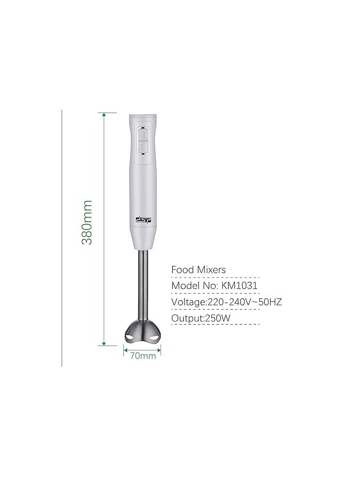 DSP Electric Hand Blender 2-Speed, Stainless Steel, Durable for Daily Use, 250w