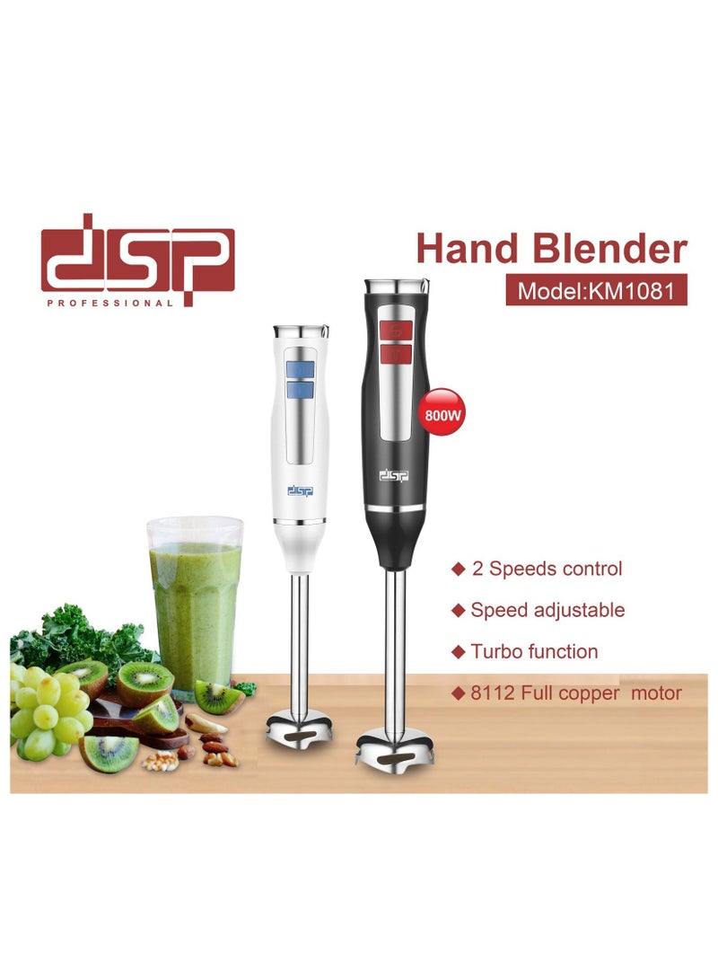 DSP by dsp hand blender KM1081 800 W Hand Blender  (Black)