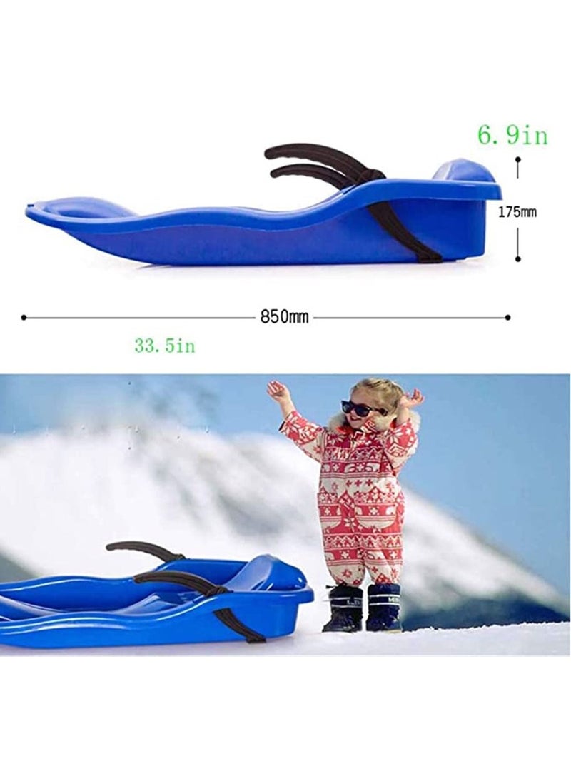 Sand Sled for Kids Snowboard with Brakes and Pull Rope (BLUE)