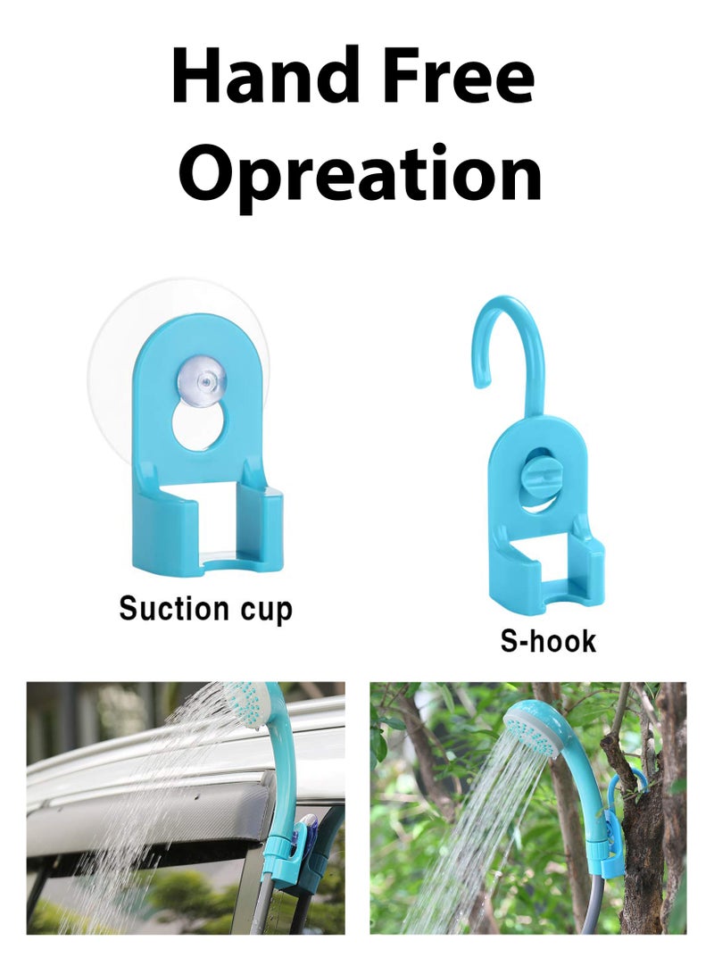 Portable Outdoor Shower Foldable Bucket Kit For Travel and Camping Rechargeable Battery Water Pump USB Cable 2m Hose for Outdoor Car Washing Pet Cleaning Plants Watering kitchen