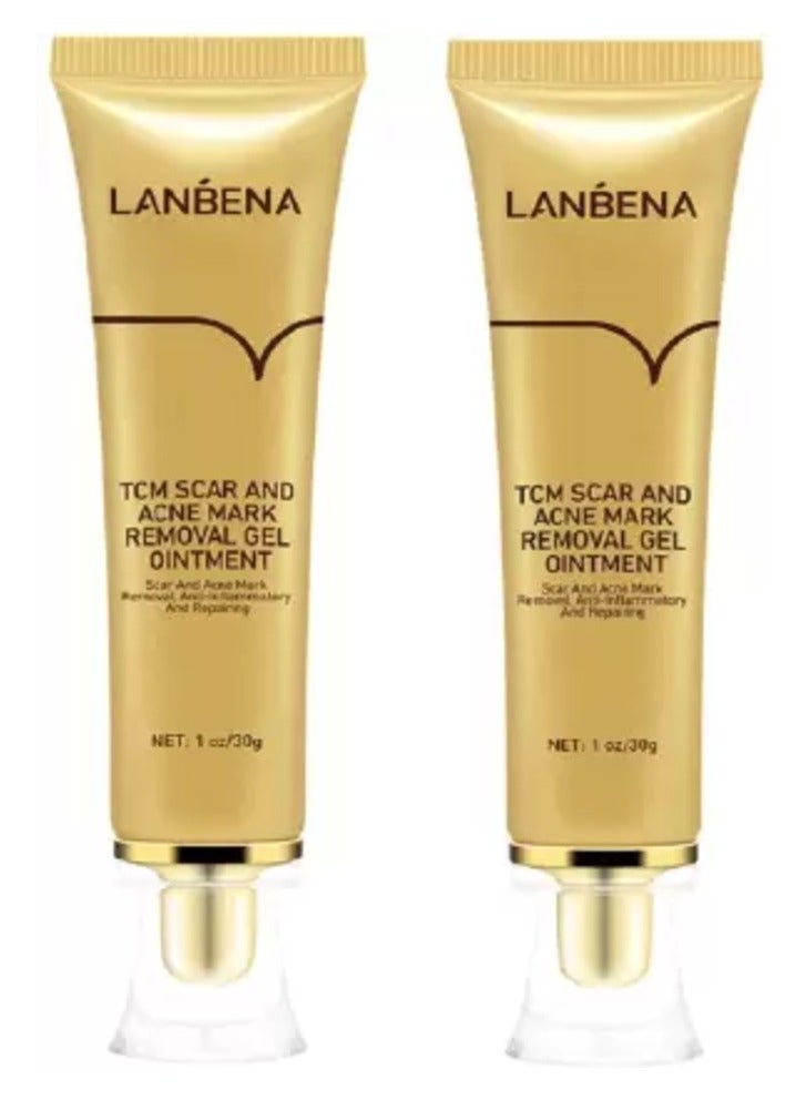 Lanbena TCM Scar and Acne Mark Removal Gel Ointment 30G 2 Pack