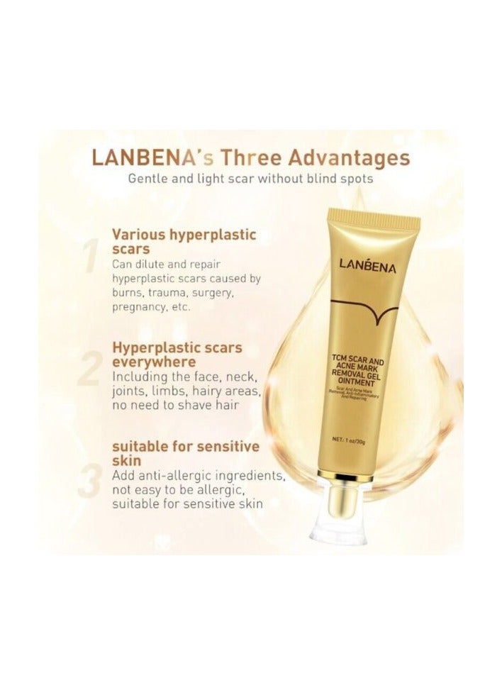 Lanbena TCM Scar and Acne Mark Removal Gel Ointment 30G 2 Pack