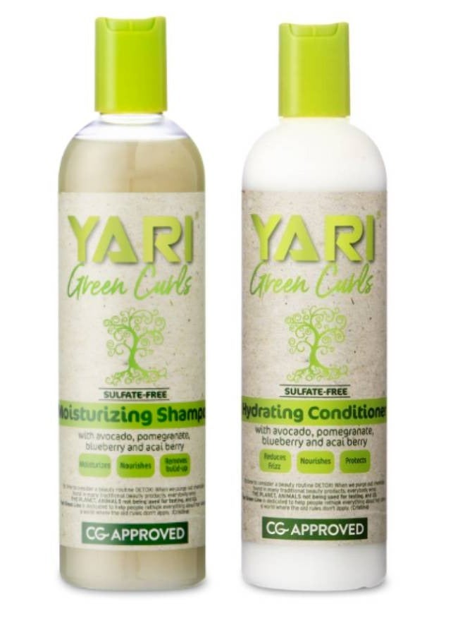 Yari Green Curls Moisturizing Shampoo and Hydrating Conditioner 355ml set355 ml