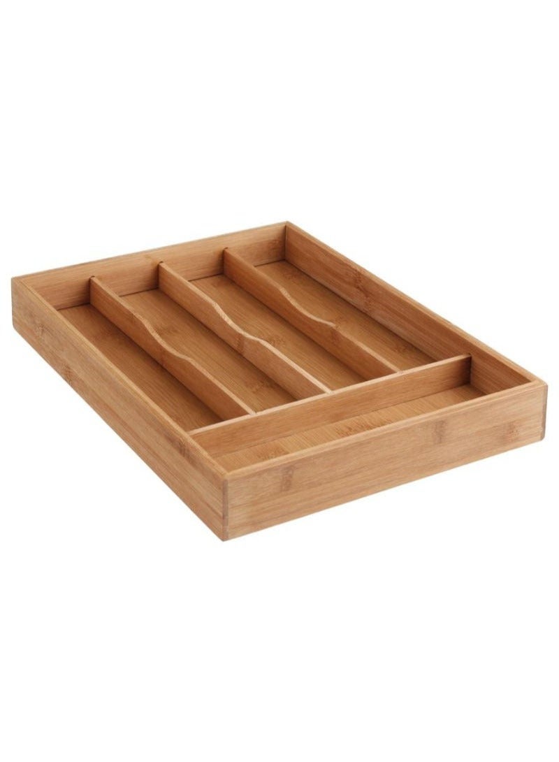 5Five Bamboo Kitchen Cutlery Holder (34 x 25 x 4.3 cm)