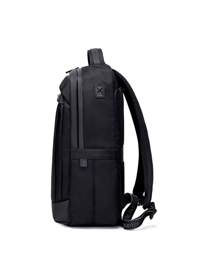 Durable Laptop Bag Light Weight Water Resistant with USB Jack Travel Backpack with Separate Laptop Compartment for Unisex B00478 Black