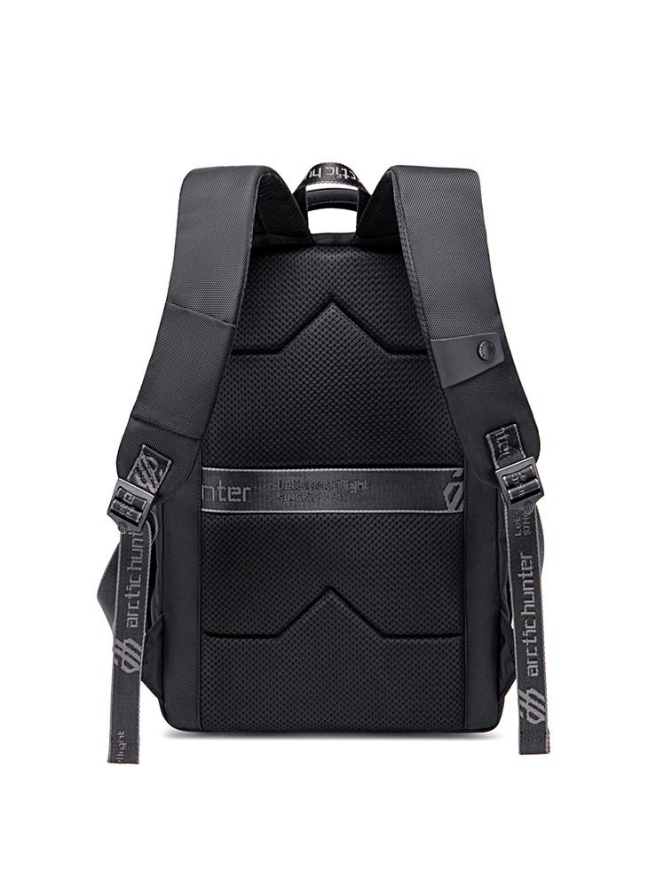 Classic Business Travel Backpack School Shoulder Book Laptop Bag with Laptop Compartment for Men and Women B00498 Black