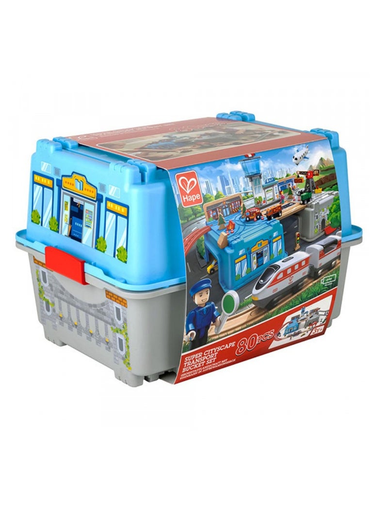 Hape Super Cityscape Transport Bucket Set