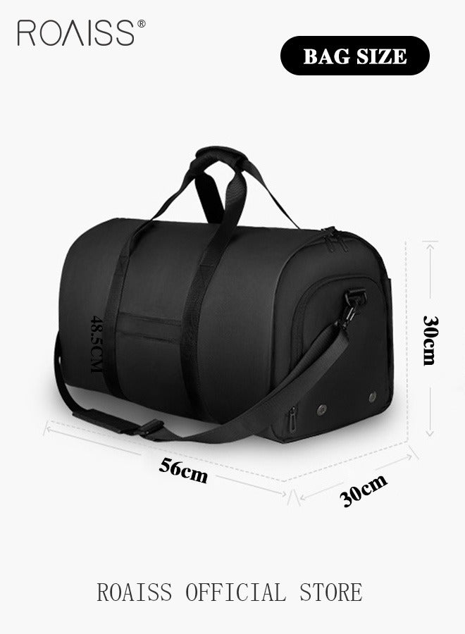 Large Capacity Outdoor Travel Bag Portable Suit Garment Storage Bag Foldable Business Luggage Bag with Multifunctional Organizer Suitable for Carrying and Storing Travel Essentials